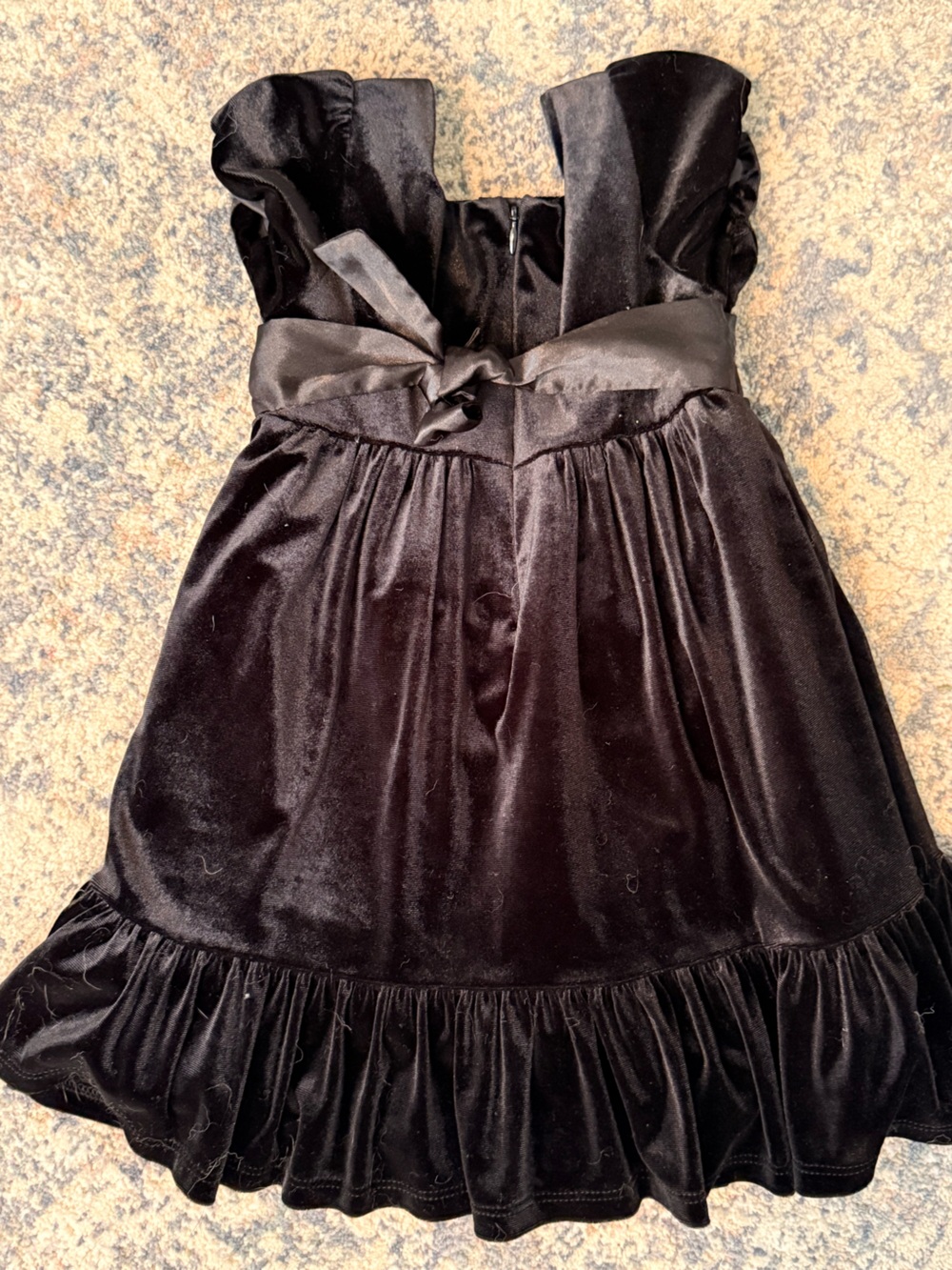 Old Navy Black Velvet Toddler Dress - 2T